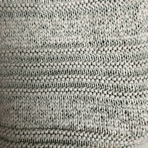 Size large minted green crewneck open knit sweater - Picture 3 of 7